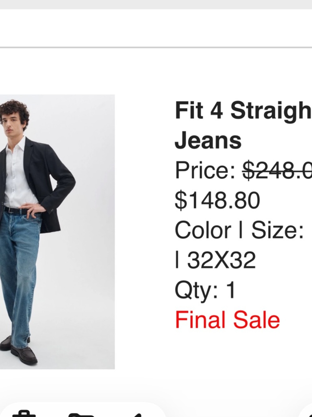 rag & bone Men’s Straight Jeans in Medium Blue